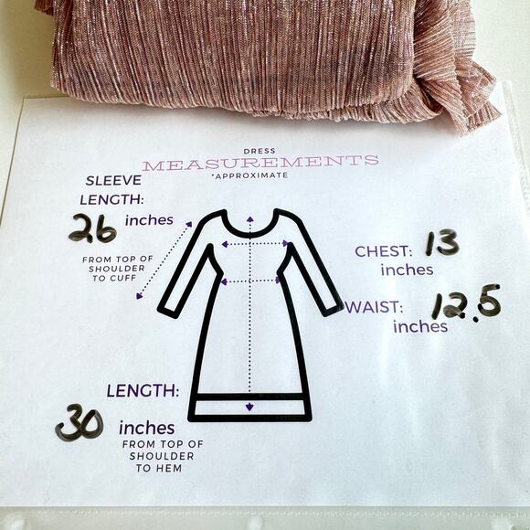 Sabina Musayev Womens Carry Mini Dress Size S Sparkle Party Occasion Rose Gold - Picture 9 of 9